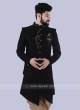 Silk Stylish Indo Western In Black Color